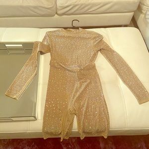 Diamond Nude Body Romper!